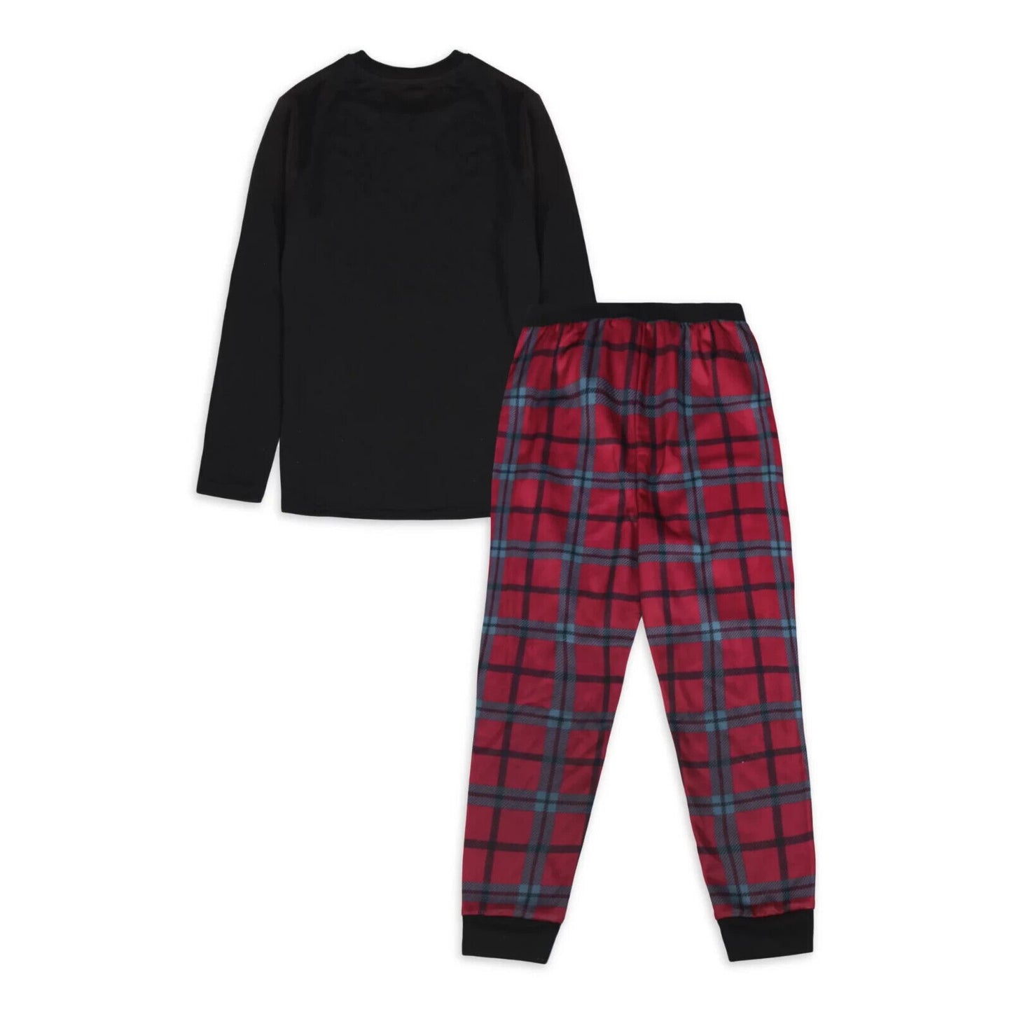 Wonder Nation Boys Long Sleeve Shirt and Pant Pajama Set, 2-Piece, 8 Husky