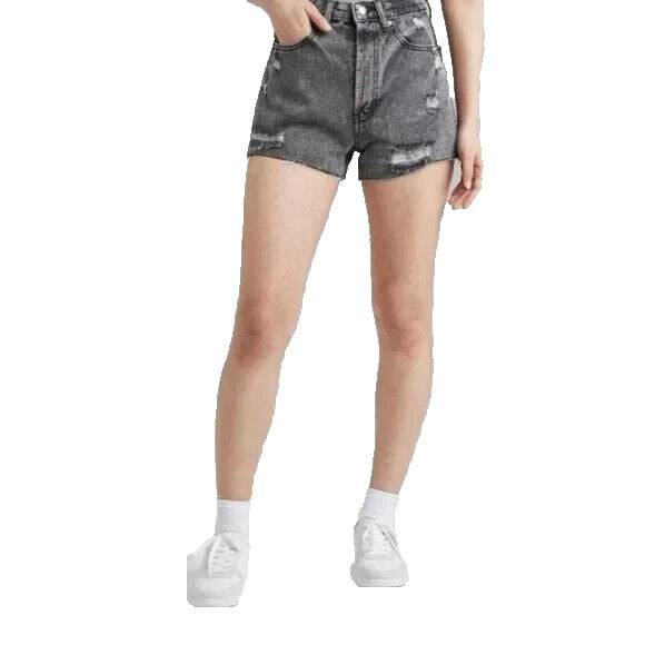 Women's Super High Rise Cut Off Jean Shorts Wild Fable Gray Wash 18