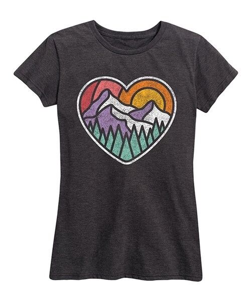 Mountain Forest Heart - Women's Short Sleeve T-Shirt Size XL