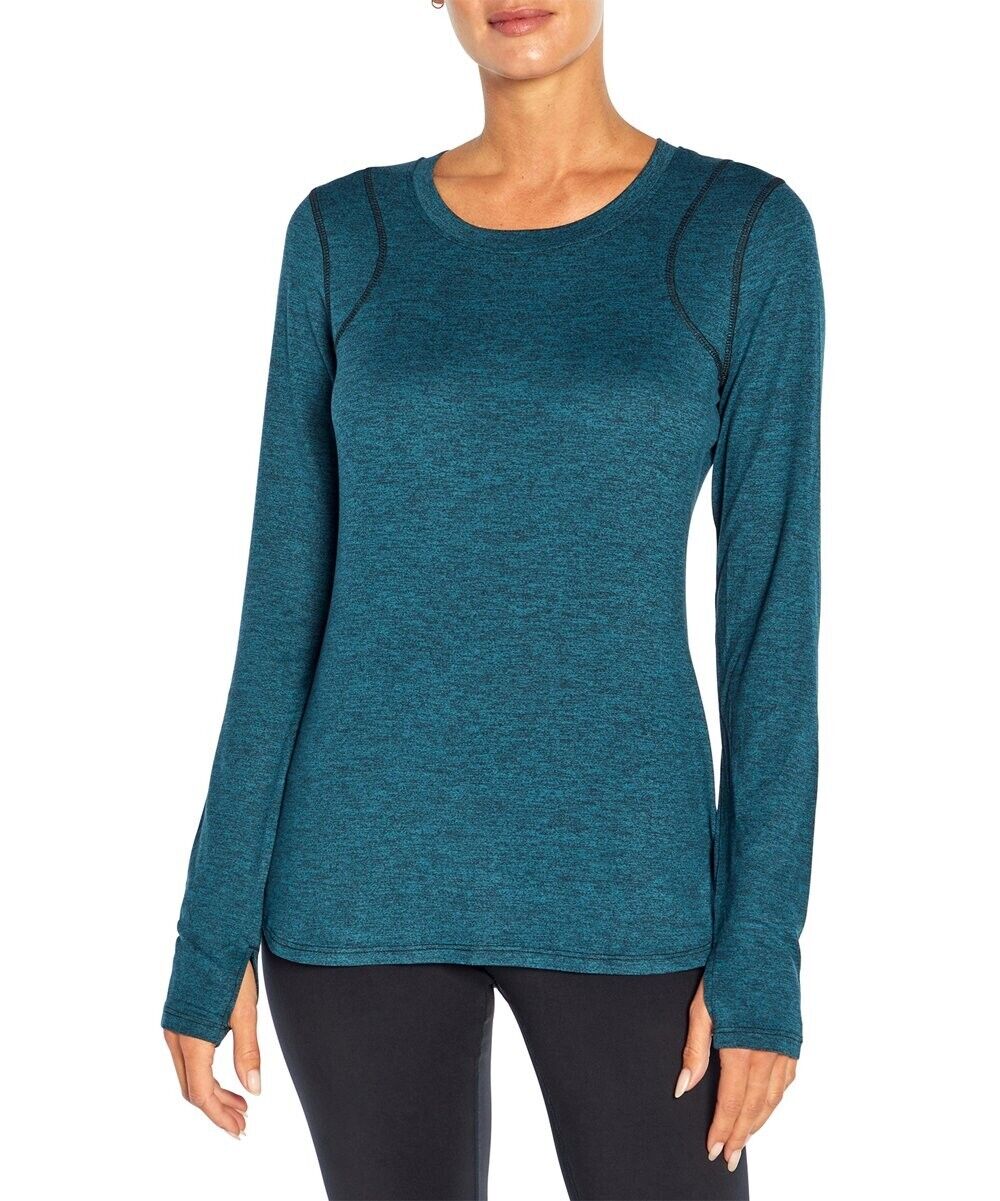 Marika | Heather Teal Dragonfly Victoria Long-Sleeve Top Size XL