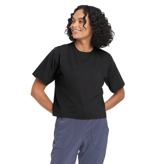 Women's Supima Cotton Short Sleeve Top  All in Motion Black S