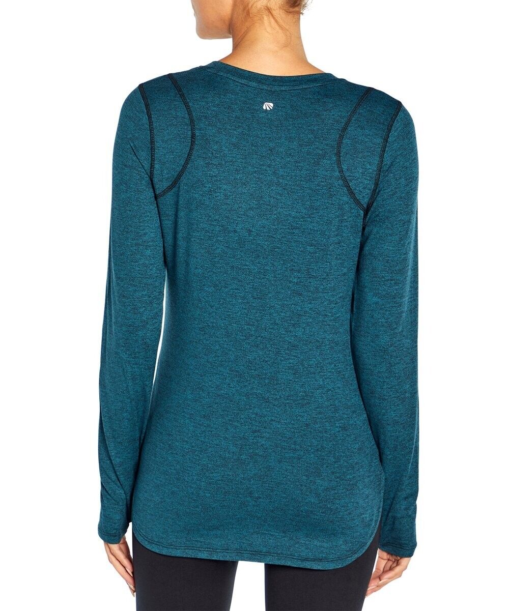 Marika | Heather Teal Dragonfly Victoria Long-Sleeve Top Size XL