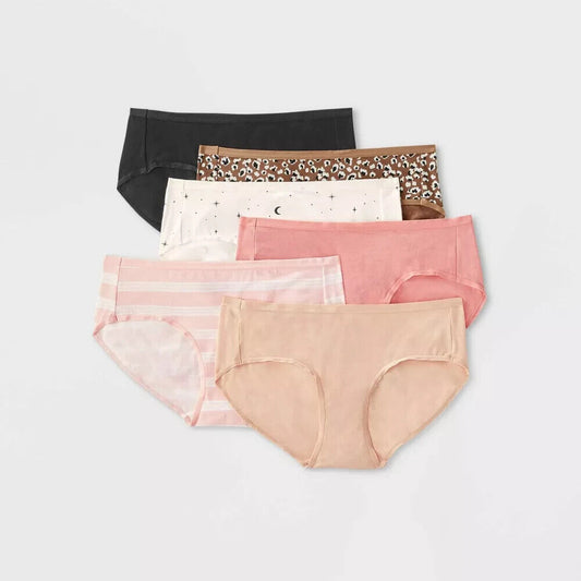 Women's 6pk Hipster Underwear - Auden Colors May Vary Size XS