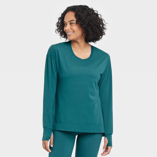 Women's Active Long Sleeve Top - All in Motion Green
