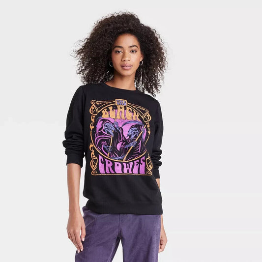 Women's The Black Crowes Graphic Sweatshirt - Black Size M