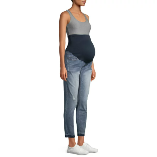 Time and Tru Maternity Straight Leg Jeans with Released Hem Clothing Size M